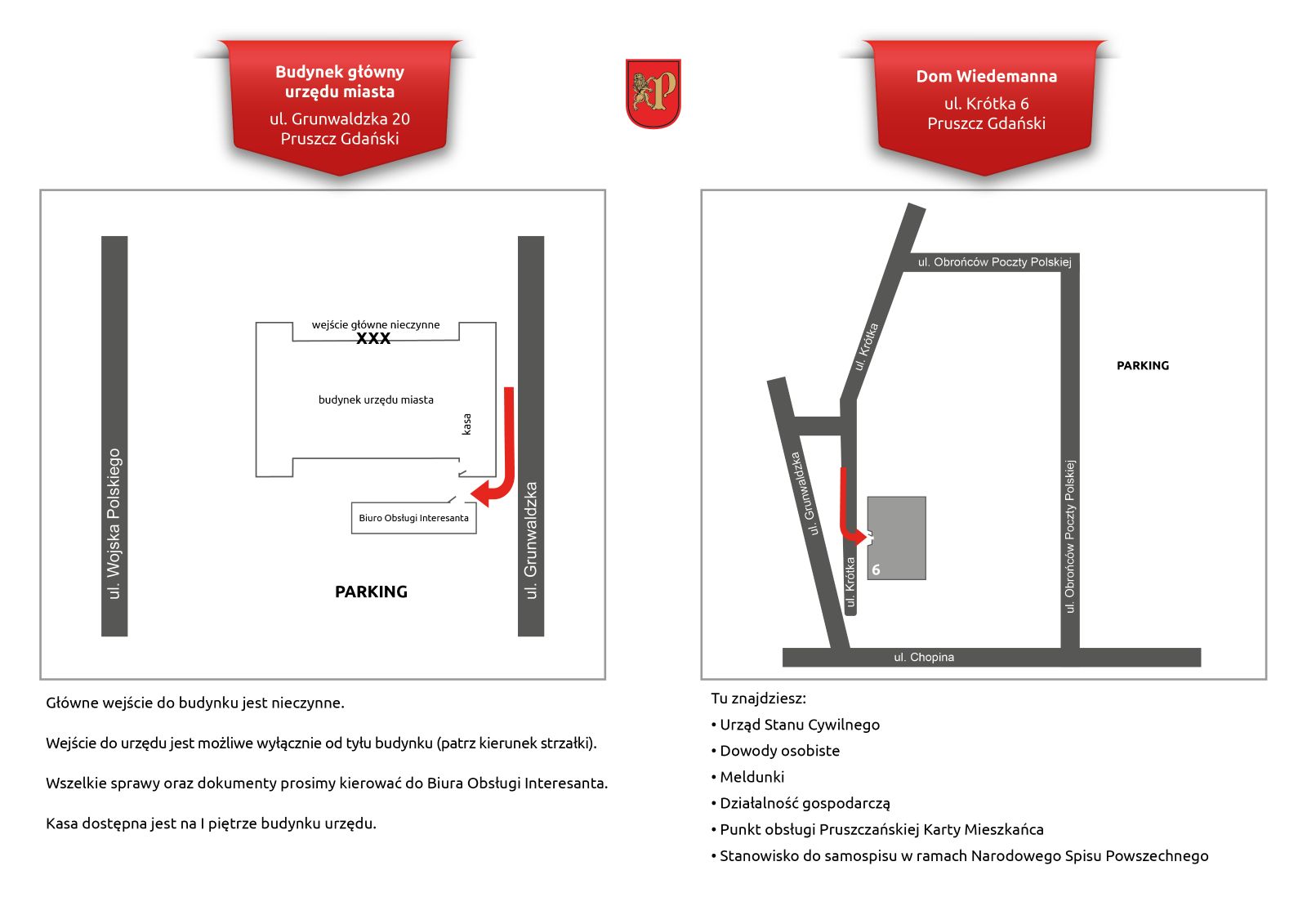    Zapoznaj się z mapkami sytuacyjnymi dotyczącymi planowanego remontu. 