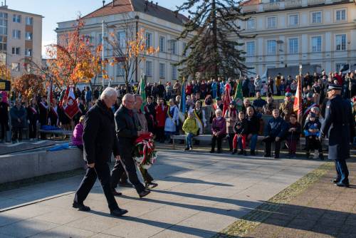 Żołnierze podczas obchodów Święta Niepodległości.