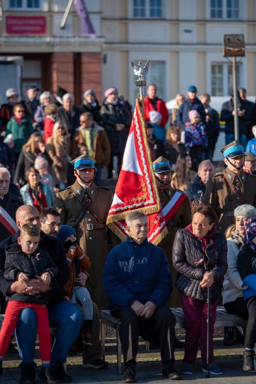 Żołnierze podczas obchodów Święta Niepodległości.