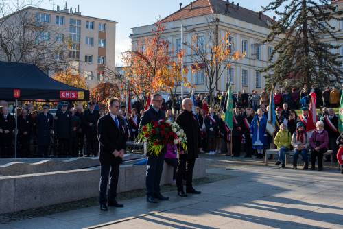 Żołnierze podczas obchodów Święta Niepodległości.