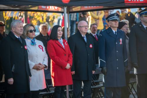 Obywatele podczas obchodów Święta Niepodległości.