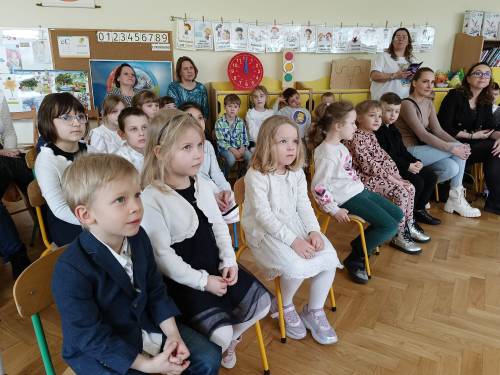 Zdjęcie z wręczania nagród w VII Przeglądzie Małych Form Teatralnych w Pruszczu Gdańskim.