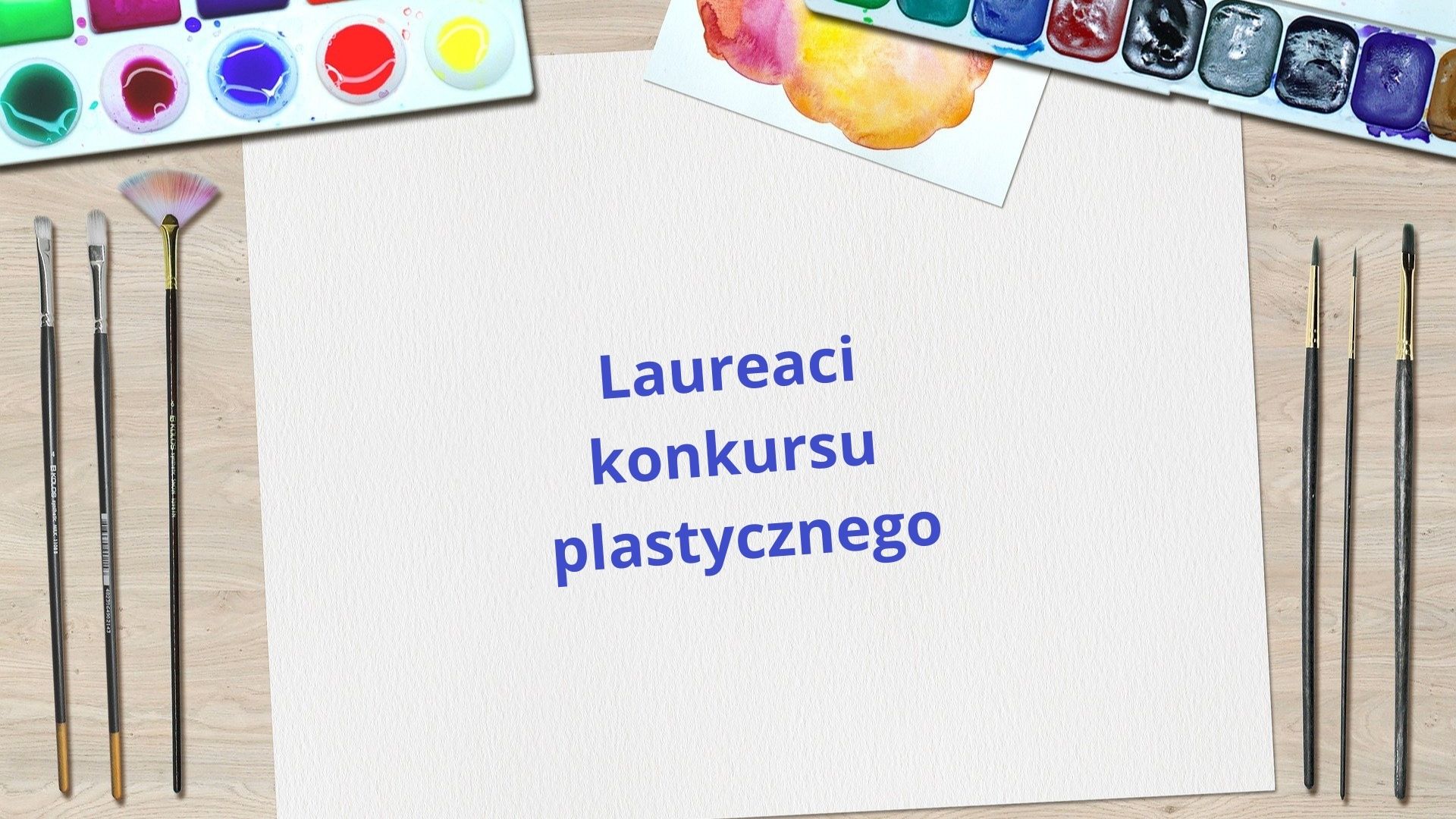 Laureaci konkursu plastycznego Moje ciekawe życie poza siecią komputerową