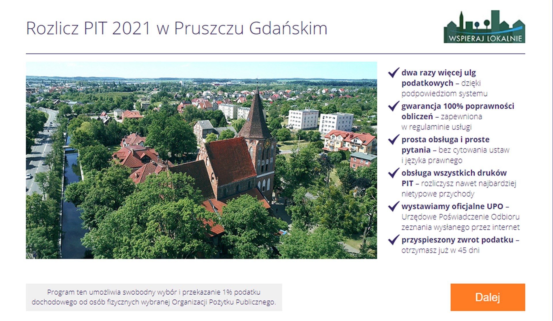 Wspieraj lokalnie - rozlicz PIT i przekaż 1% pruszczańskim OPP