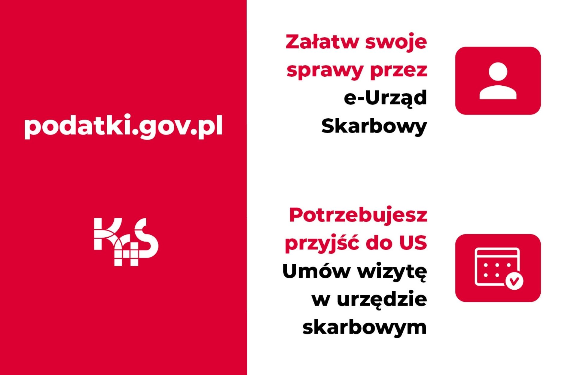 Załatw sprawę w e-urzędzie Skarbowym lub umów wizytę osobistą online