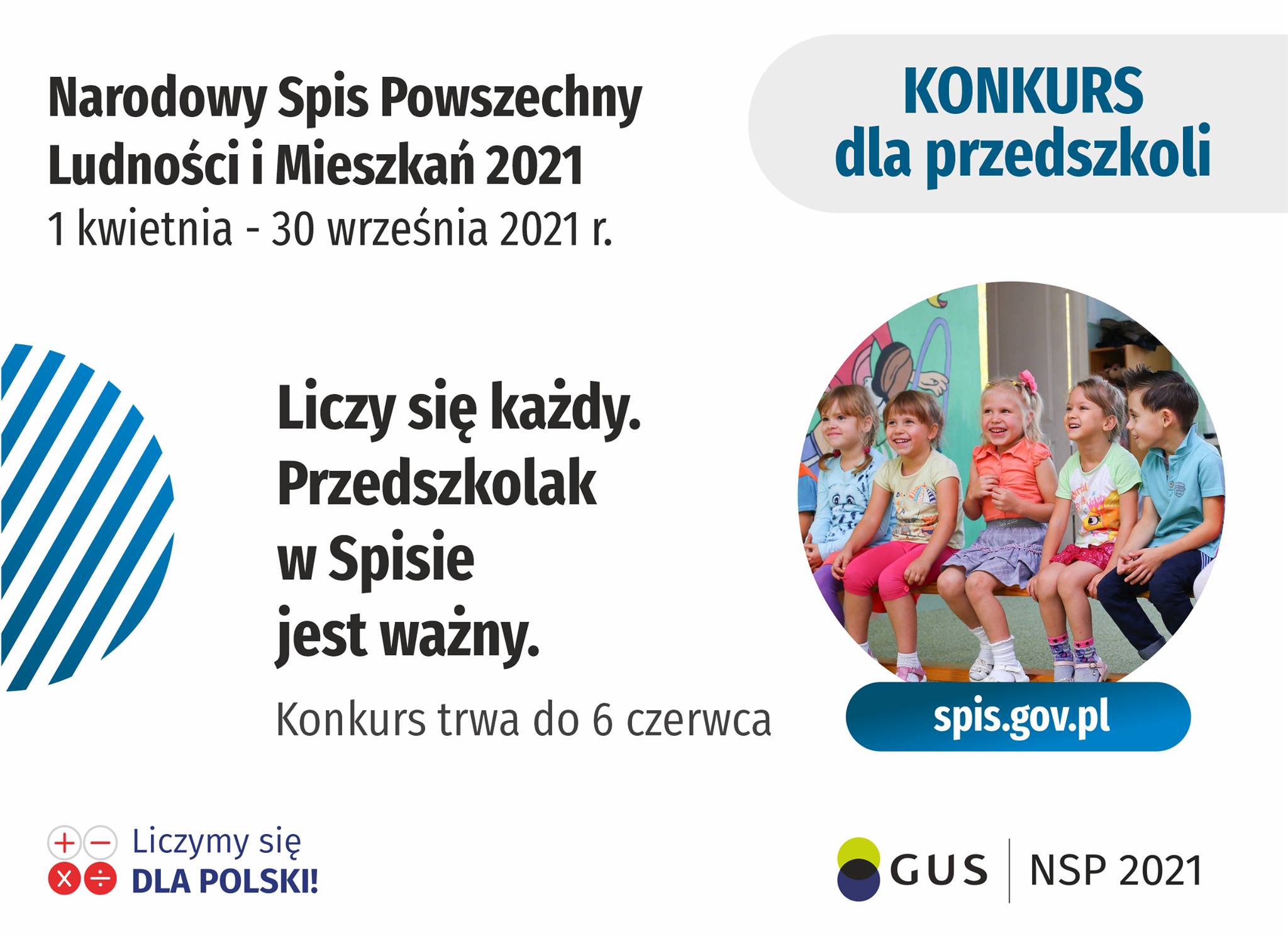 Konkurs. Liczy się każdy i przedszkolak w spisie też jest ważny!