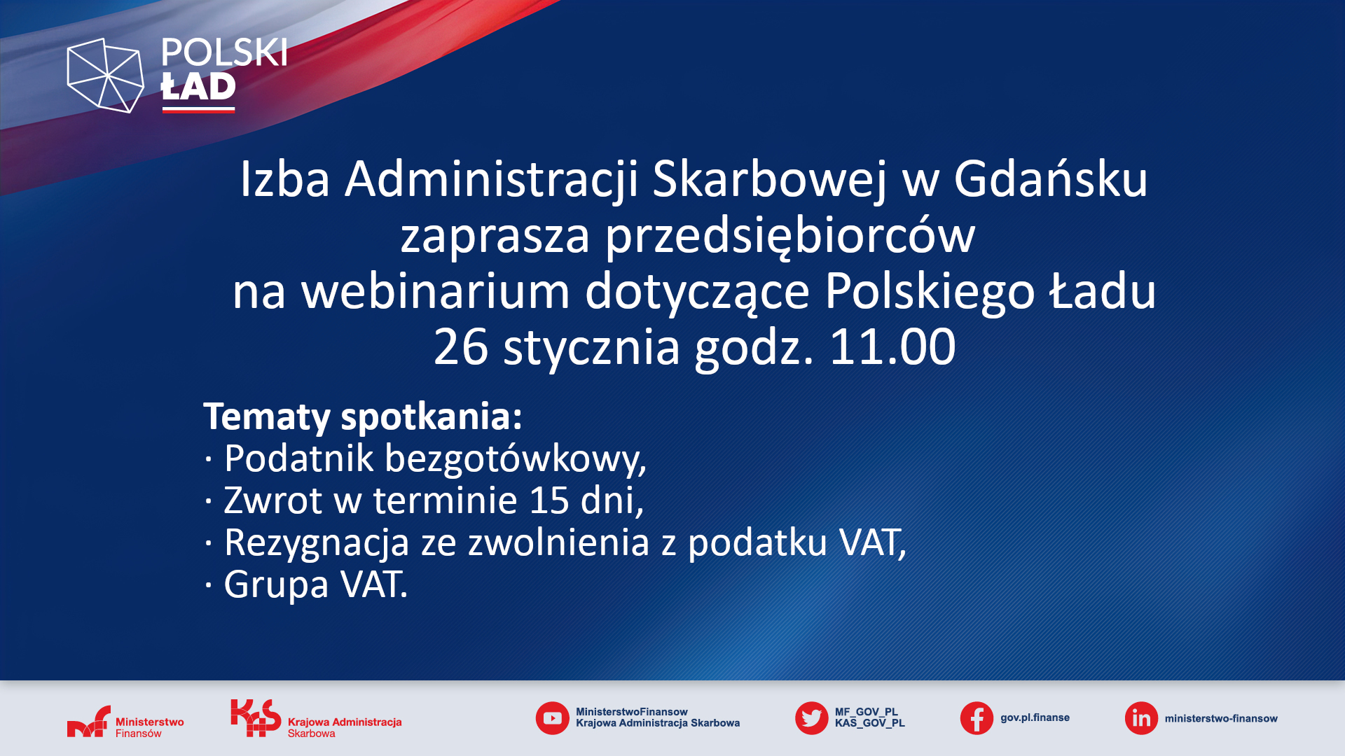 Webinarium dla przedsiębiorców dotyczące Polskiego Ładu