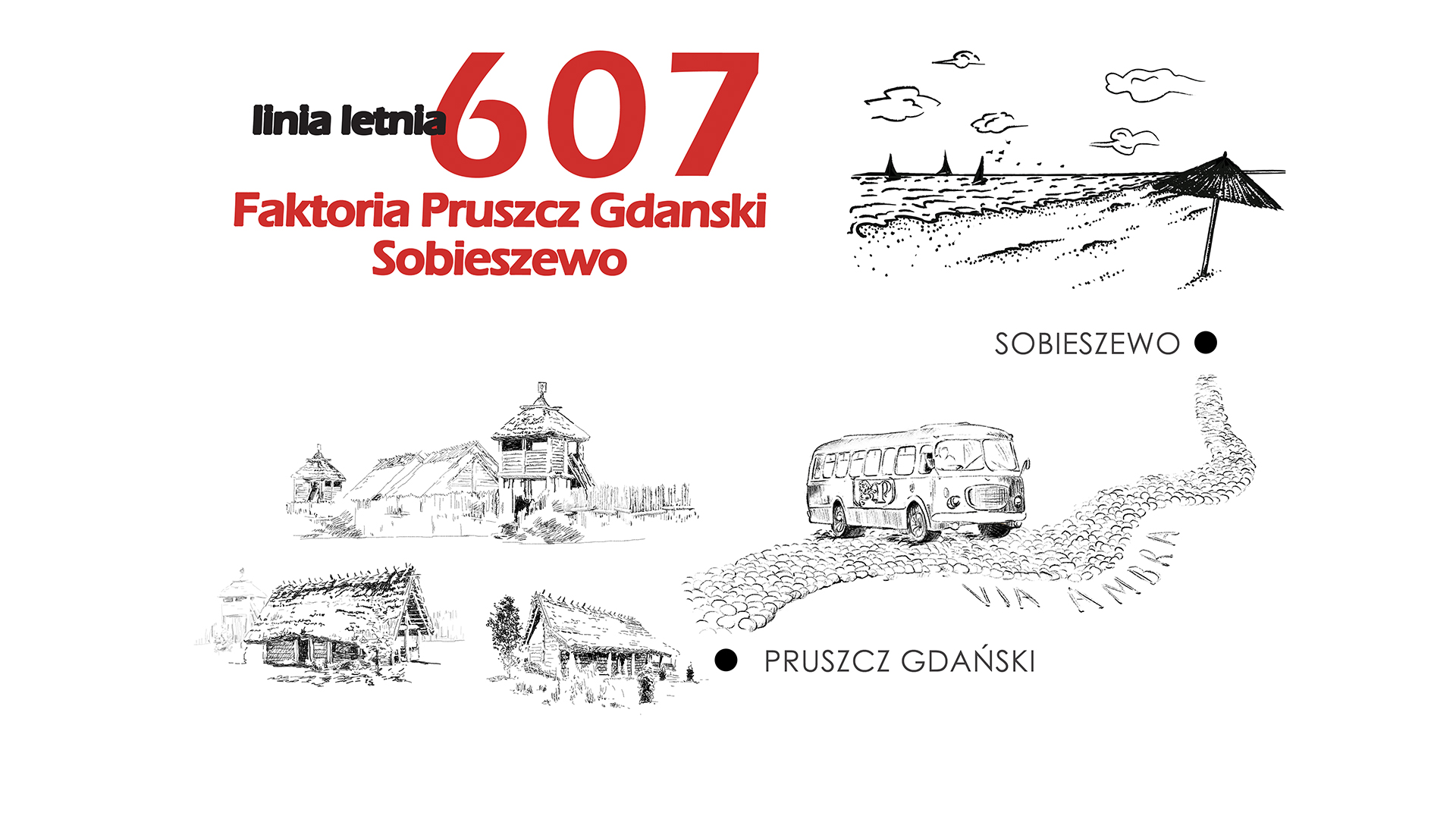 Rusza wakacyjna linia 607 Pruszcz Gdański - Sobieszewo