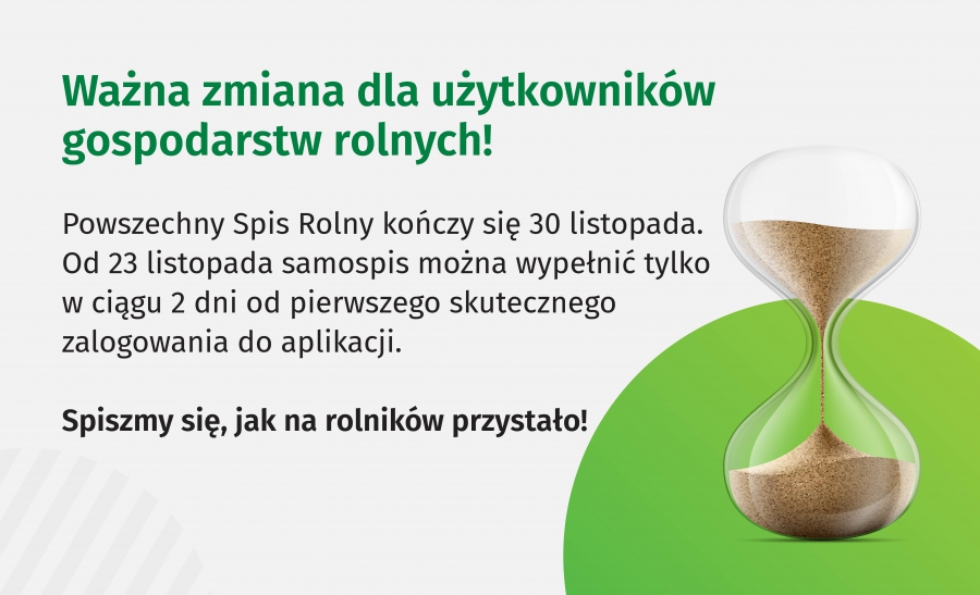 Powszechny Spis Rolny kończy się 30 listopada