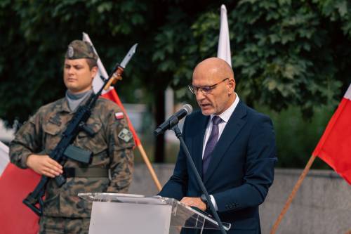 Starosta gdański podczas obchodów.