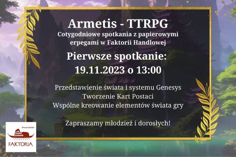 Wydarzenie: Gry TTRPG na Faktorii Handlowej, Kiedy? 2023-12-17 13:00, Gdzie? Faktoria, Zastawna, Pruszcz Gdański, Polska