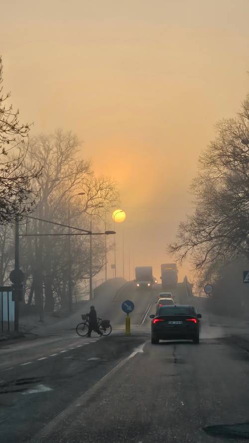 Wiadukt o zachodzie słońca