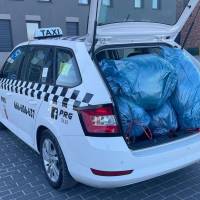 Pomoc dla Ukrainy - PRG Taxi przewiezie Twoje dary na miejsce zbiórki
