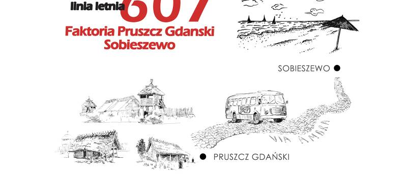 aktualność: Rusza wakacyjna linia 607 Pruszcz Gdański - Sobieszewo