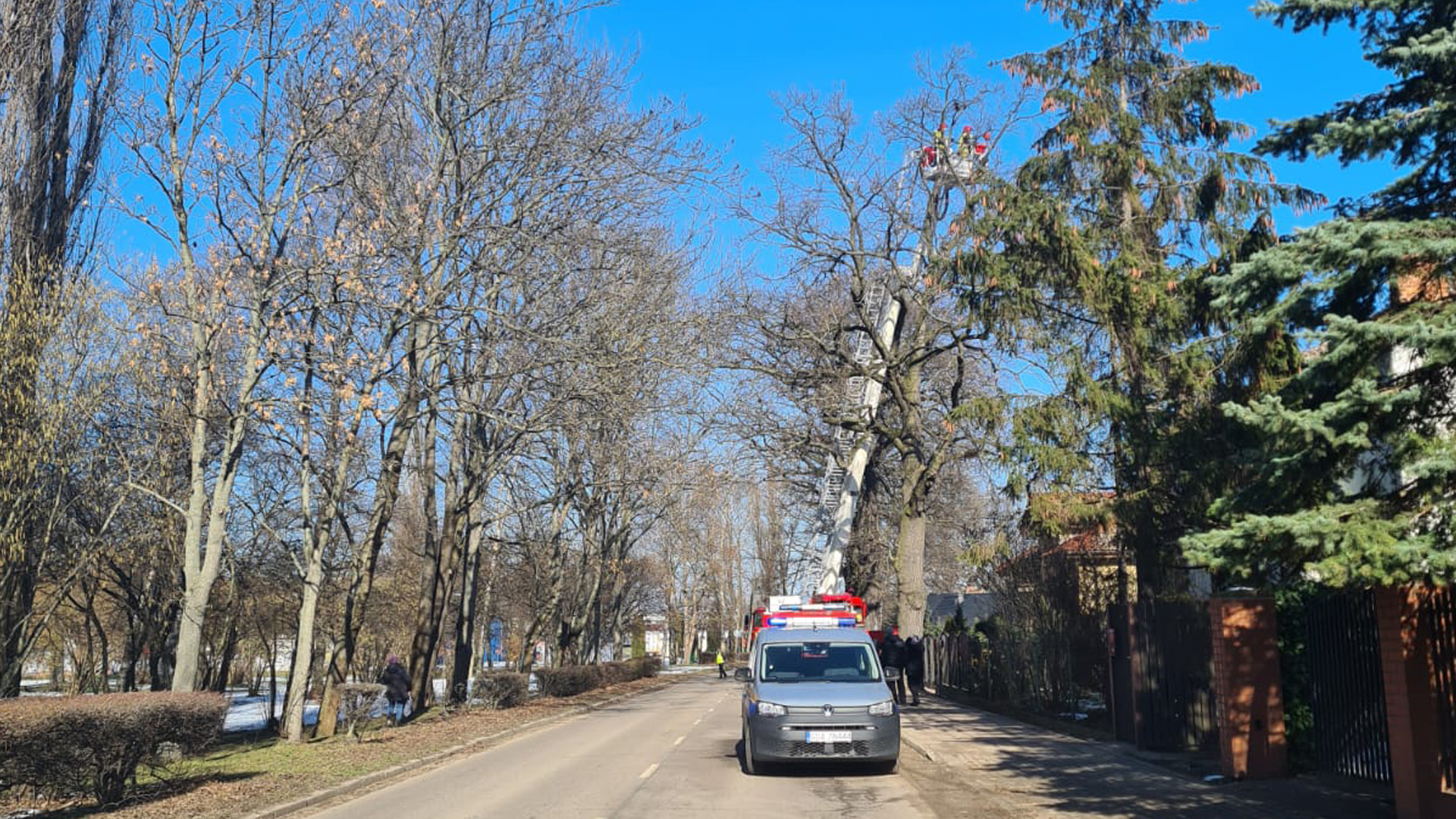 Akcja Ochotniczej Straży Pożarnej i Straży miejskiej w Pruszczu Gdańskim