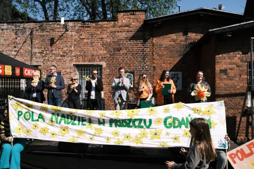 zdjęcie przedstawia aktywności podczas Pól Nadziei w Pruszczu Gdańskim organizowanych 22 i 23 kwietnia 2023 roku