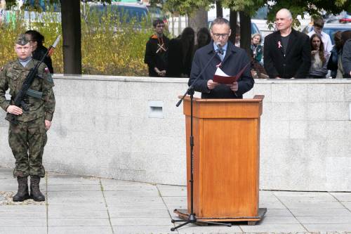 Przemawia Janusz Wróbel Burmistrz Pruszcza Gdańskiego